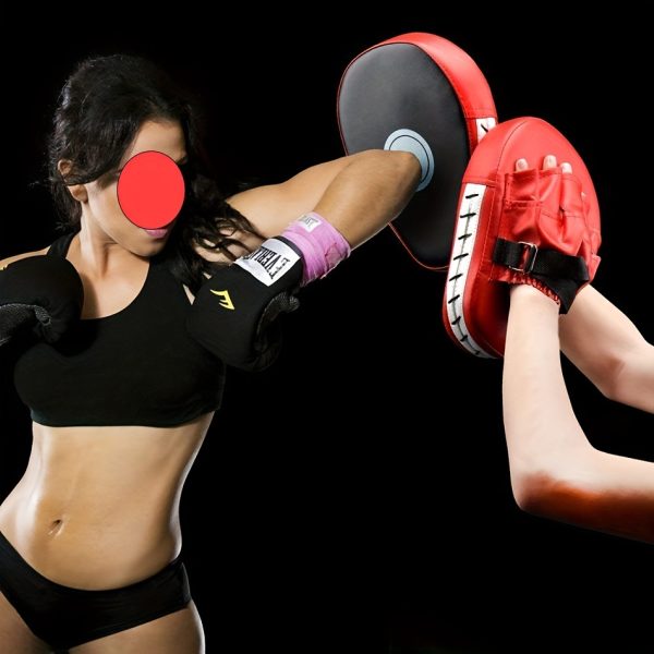 2pcs Boxing Training Pads, Wear Resistant Handheld Boxing Targets, For Sanda Practice, Taekwondo Training